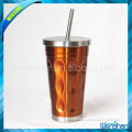 Wenshan high quality stainless steel straw mug